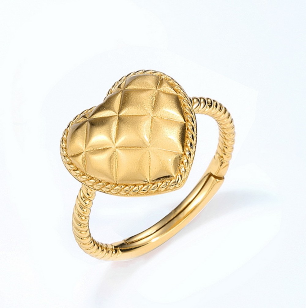 ＜受注制作＞ハートのリング（マット仕上げ）  可愛い 0185R