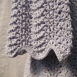 藤編み模様の五分袖サマーセーター 9枚目の画像