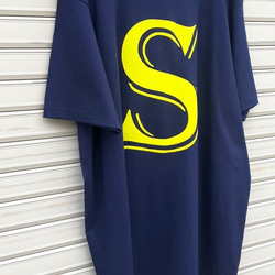 BIG-T    S  フロッキープリント　6XL  T-shit NAVY 3枚目の画像