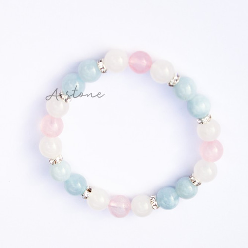 アクアマリン フィンガースリング ブレスレット ROSEGOLD アクアマリン フィンガースリング ブレスレット ROSEGOLD