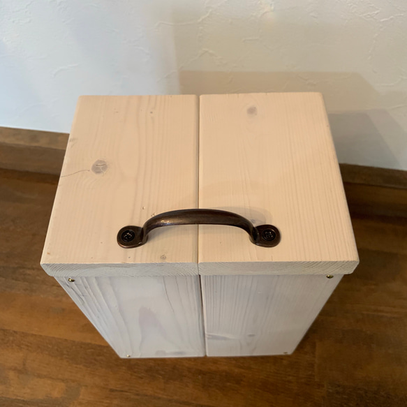 ミニダストボックス ミニトラッシュボックス 木製ゴミ箱 ナチュラル 4枚目の画像