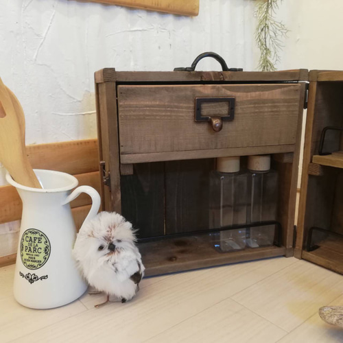 ヴィンテージスパイスボックス 楽天市場】アウトドア ミニスパイスボックス キット （ スパイスラック