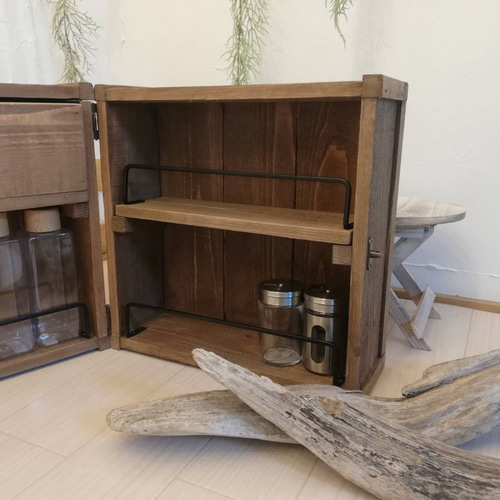 ヴィンテージスパイスボックス 楽天市場】アウトドア ミニスパイスボックス キット （ スパイスラック