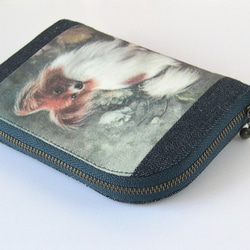 わんわんラウンドミニ財布（パピヨン） 2枚目の画像