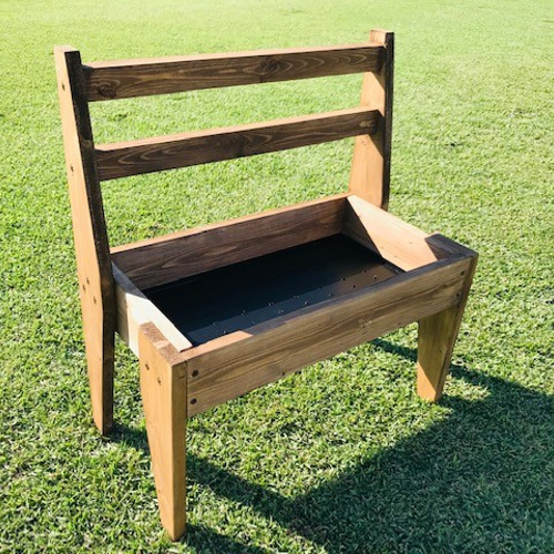 ☆セール☆ かわいい木製ベンチプランター 多肉植物 観葉植物等