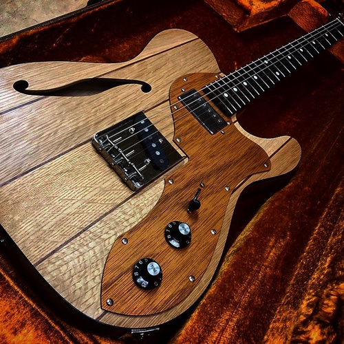 Whiskey barrel guiter ウイスキーの樽材で製作したエレキギター