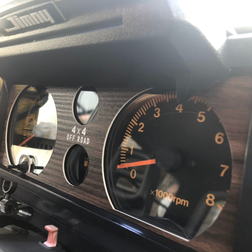 送料無料】ジムニーJA11取付専用 ブラウン木目調メーターパネル ドレス