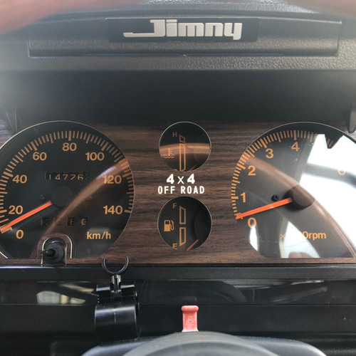 送料無料】ジムニーJA11取付専用 ブラウン木目調メーターパネル ドレス