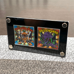 限定品 Bee本舗×あまくだり コラボ限定品 スクリューダウンフレーム ビックリマンチョコ用・黒枠フレーム アクリル スクリューダウン