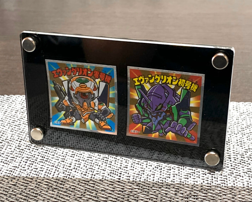 ビックリマンチョコ用・黒枠フレーム アクリル スクリューダウン