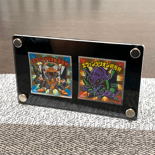 ビックリマンチョコ用・黒枠フレーム アクリル スクリューダウン