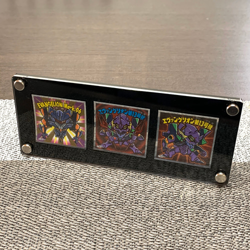 ビックリマンチョコ用・黒枠フレーム アクリル スクリューダウン