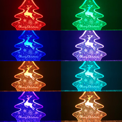 クリスマスツリー LEDランプ (全16色) トナカイVer. 2枚目の画像