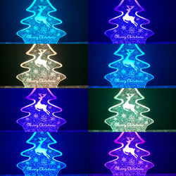 クリスマスツリー LEDランプ (全16色) トナカイVer. 3枚目の画像