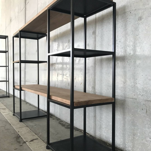 アイアン家具用　３段シェルフ　男前インテリア　棚板無しは7900円 楽天市場】アイアン 3段シェルフ ラック 棚 鉄家具 転落防止