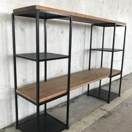 オープンシェルフ ラック 棚 木製 3段 幅80cm 奥行30cm シェルフ