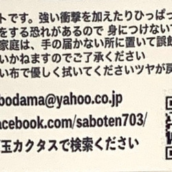 手作りガラス大人可愛い真っ赤瓢箪鬼火玉イヤリングスワロフスキー付★カクタス 6枚目の画像