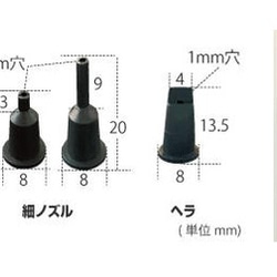 ノズルアタッチメント 細ノズル＆ヘラ　(No.403230) 2枚目の画像