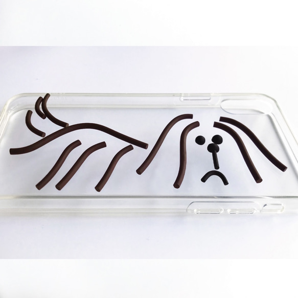 chocolate dog スマホケース/iphoneケース 2枚目の画像