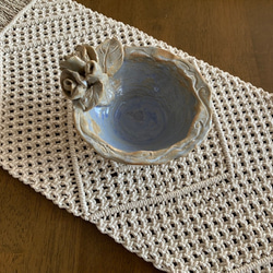 コットンコードのマクラメテーブルセンター／マット その他インテリア