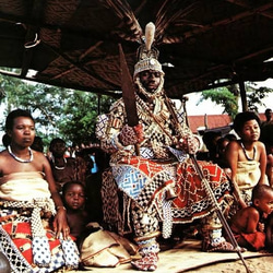 ＜Creema限定☆送料無料＞『Born to be Wild』pnk+ind/アフリカ・クバ族高貴な模様、個性派ハット 9枚目の画像