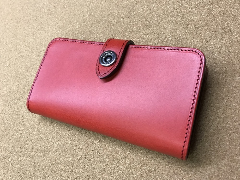 イタリアンレザー・ブッテーロ・アイフォンケース・６・７・８（レッド×ブラウン）IP678-RED 4,497円