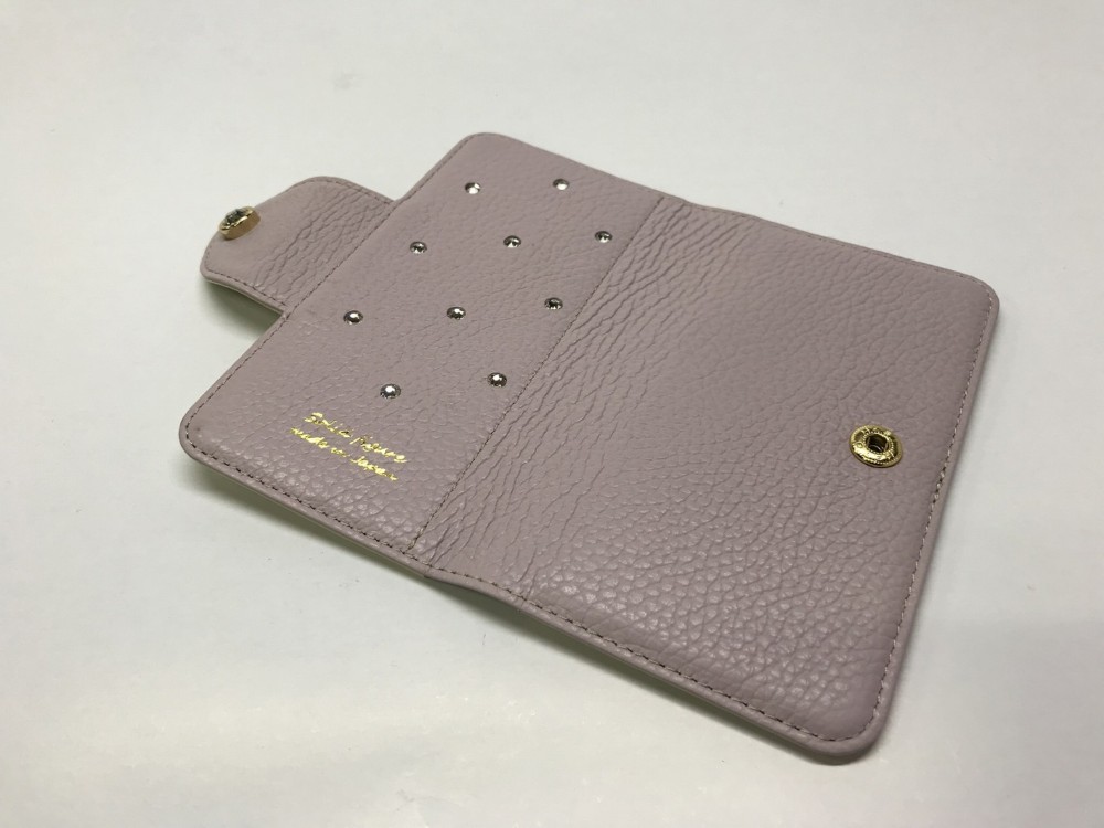 ・iphoneⅩ.ⅩS ・アイフォン10・10S ・クリアケース付手帳型ケース（ラベンダー×ホワイト）