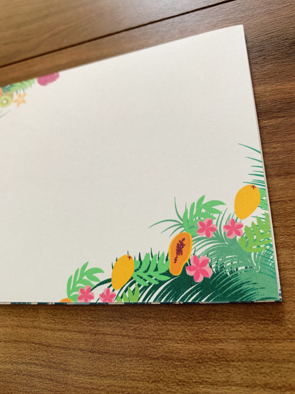 【新作】南国風　ポストカード　10枚セット　ハワイ　ハワイアン　メッセージカード　はがき　暑中見舞い 5枚目の画像