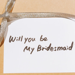 【大切なご友人に】シンプルなブライズメイドのお願いカードウェディング  結婚式 2枚目の画像