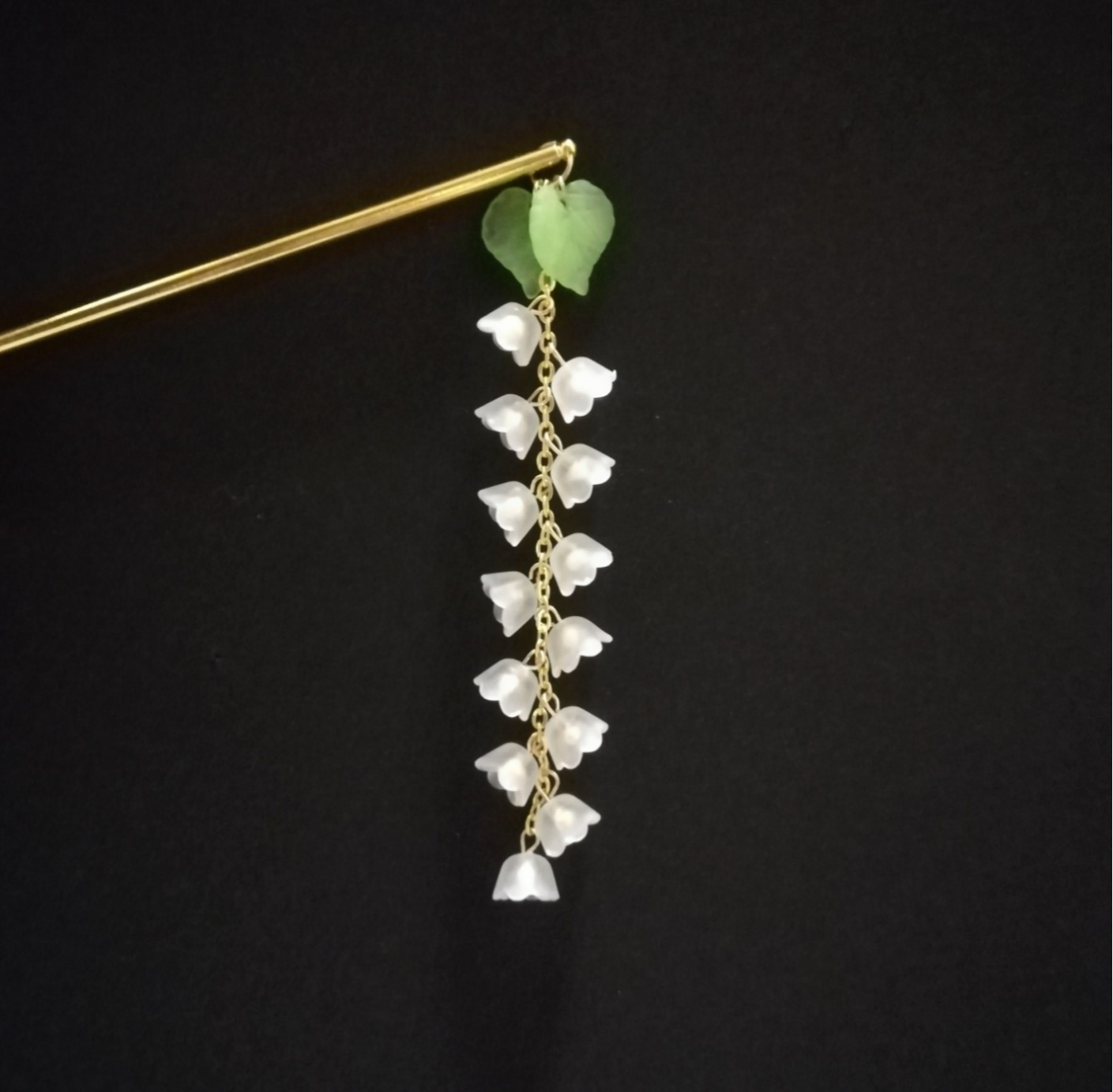 簪鈴蘭花すずらん春物一本挿しかわいい洋装紫色おしゃれシンプル浴衣和装和風洋風夏金 簪鈴蘭花すずらん春物一本挿しかわいい洋装紫色おしゃれシンプル