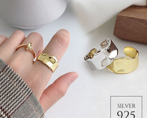 指輪・リング mae 925 ワイドカーブオープンリング 指輪・リング mono 通販 8427505