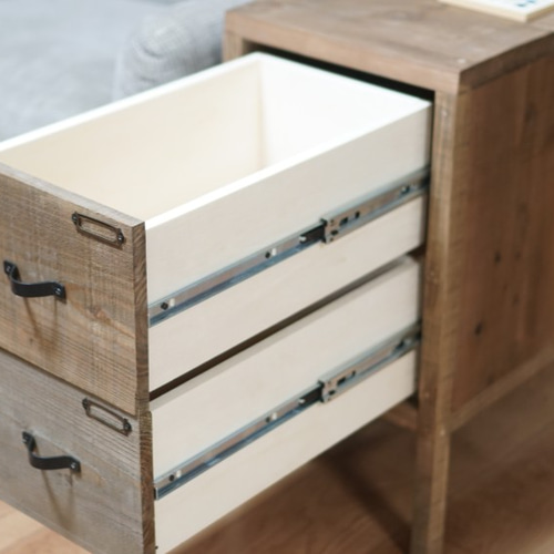 杉材のサイドテーブル【ナイトテーブル】 棚・シェルフ・ラック s-wood