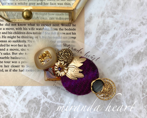 071☻ハンドメイド アンティーク ゴールドボタン パール クリップ イヤリング 071☻ハンドメイド アンティーク ゴールドボタン パール クリップ