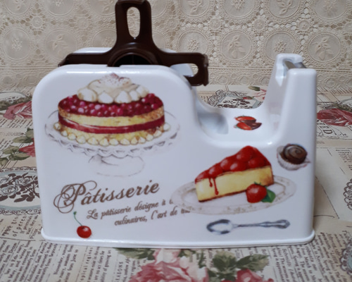 デコバージュ テープカッター 台 リメイク ストロベリー デコバージュ