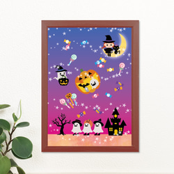 ハロウィンのアートポスターTRICK OR TREAT 1枚目の画像