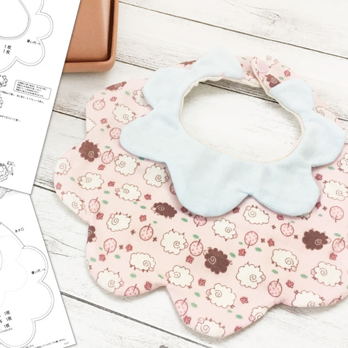 もくもく羊スタイの原寸大型紙とイラストレシピ スタイ