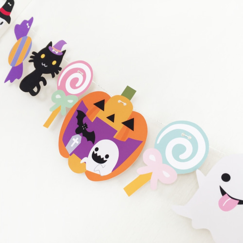 ハロウィンガーランド⭐︎パーティー HALLOWEEN パーティー飾り ハロウィン ガーランド 壁 飾り