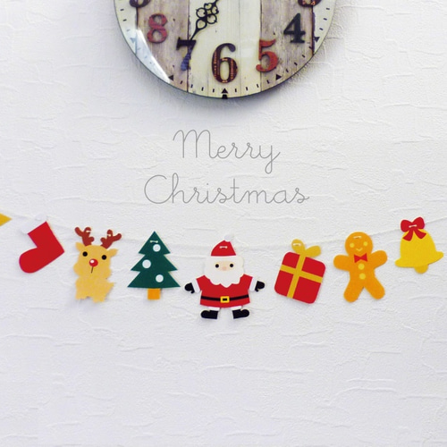 サンタの楽しいクリスマスガーランド ガーランド A.GO 通販 7973048