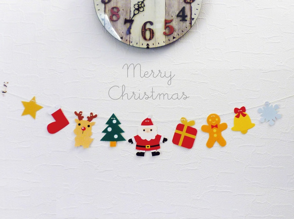 サンタの楽しいクリスマスガーランド ガーランド A.GO 通販 7973048