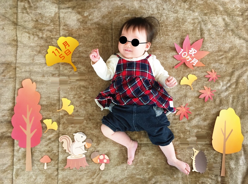 寝相アート用飾りセット11月のイラスト 雑貨・その他 A.GO 通販