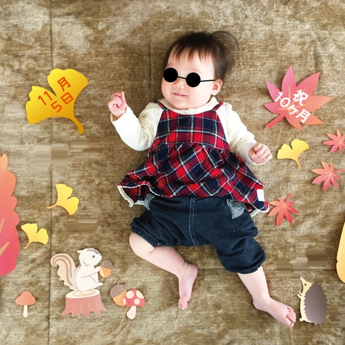 寝相アート用飾りセット11月のイラスト 雑貨・その他 A.GO 通販