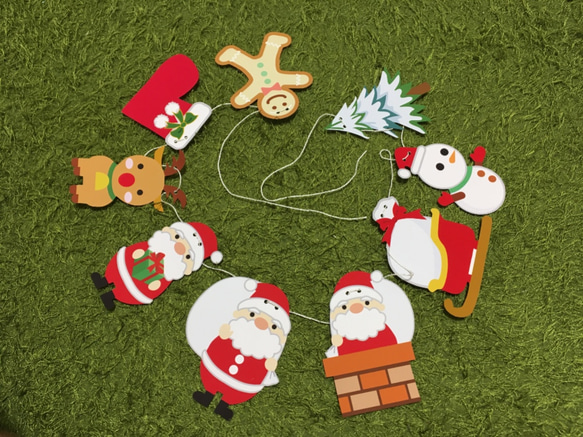 あわてんぼうのサンタクロースXmasガーランド 4枚目の画像