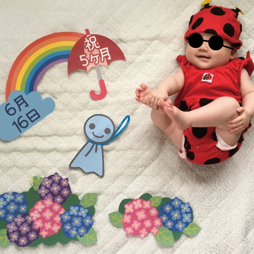 寝相アート用飾りセット6月のイラスト 雑貨・その他 A.GO 通販 8824969