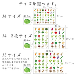 おやさい知育ポスター(お野菜食育ポスター) 3枚目の画像