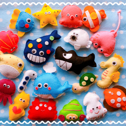 フェルトおさかなつり☆miumiu フェルト さかなつり 魚釣り - てぶくろのお話 | minne byGMOペパボ