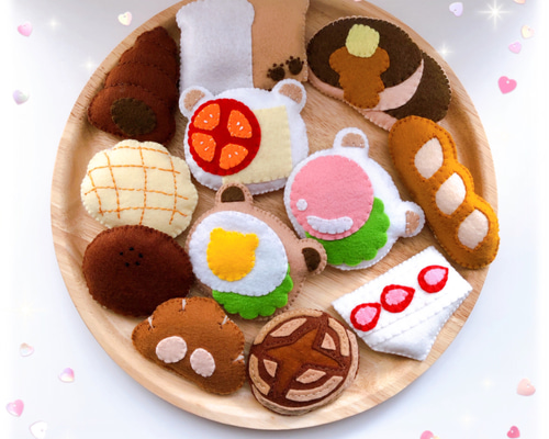 フェルトパン☆フェルトままごと おもちゃ・人形 Tama 通販 11351807