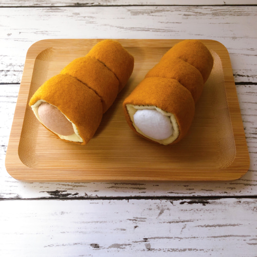 フェルトパン☆フェルトままごと ☆フェルトおもちゃ☆パン屋さん