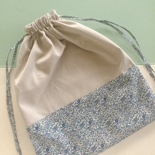 H様オーダー品＊リバティ切り替え巾着2枚セット 巾着袋 