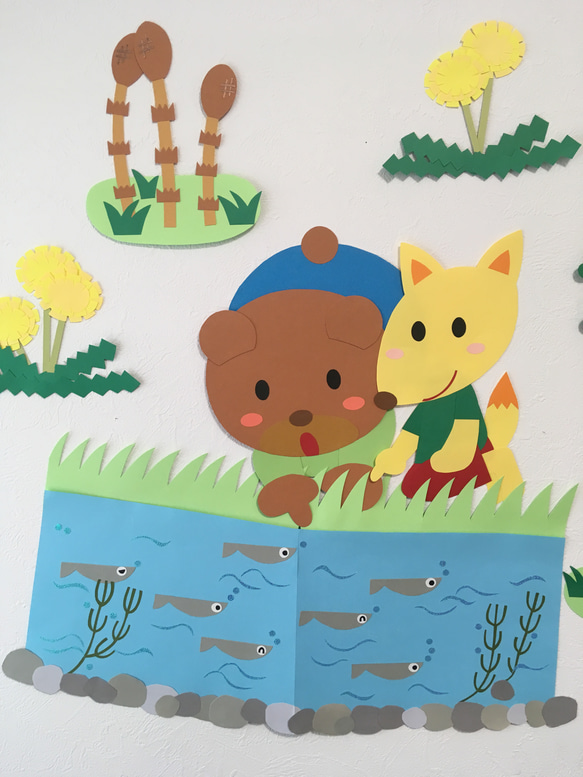 春 めだか  壁面飾り 保育所 幼稚園 施設 病院 小児科など 3枚目の画像