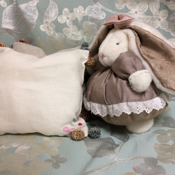 くまorうさぎセット(コーデュロイ・茶、薄茶) ぬい服 ぬいぐるみ服 k 82adb645d6b3ea403abd7b697a3596